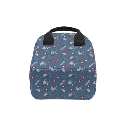 Equestrian Equipment Background Insulated Lunch Bag