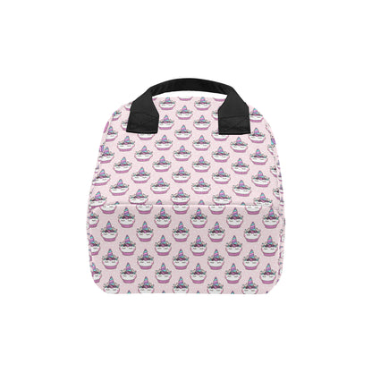 Cupcakes Unicorn Print Pattern Insulated Lunch Bag