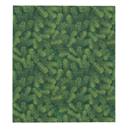 Christmas Tree Pattern Print Design 02 Premium Quilt