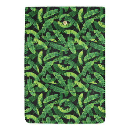 Banana Leaf Pattern Print Design 02 Women's Trifold Wallet