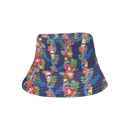 Hawaiian Themed Pattern Print Design H04 Unisex Bucket Hat