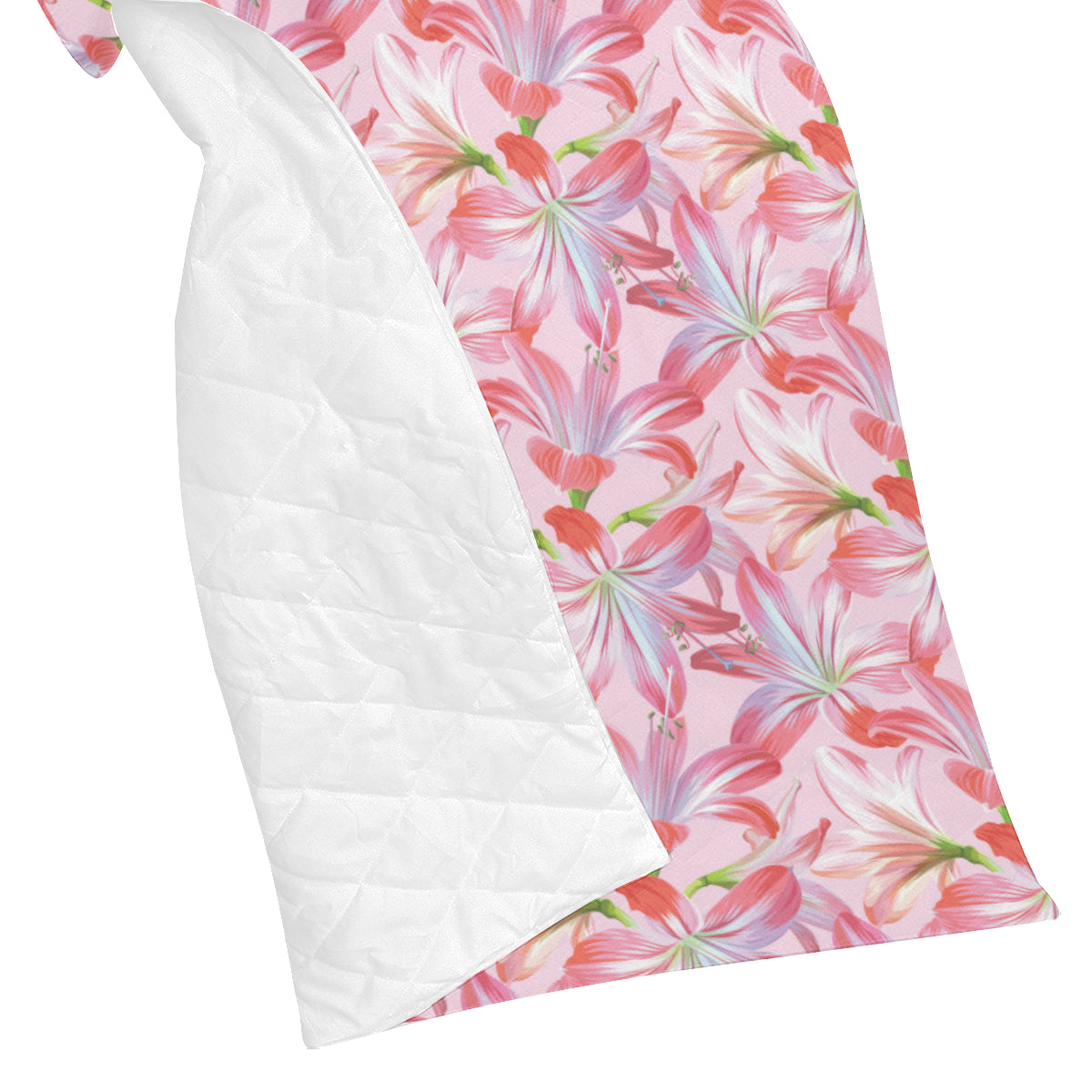 Amaryllis Pattern Print Design 02 Premium Quilt