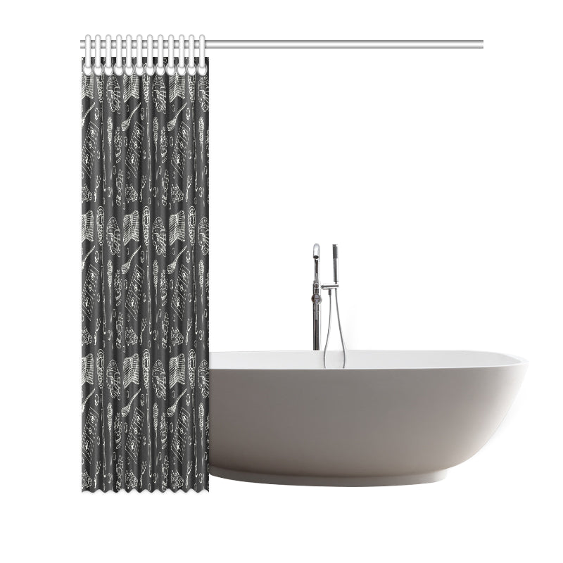Lacrosse Pattern Print Design 01 Shower Curtain