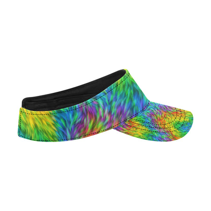 Rainbow Fur Design Print Unisex Sun Visor