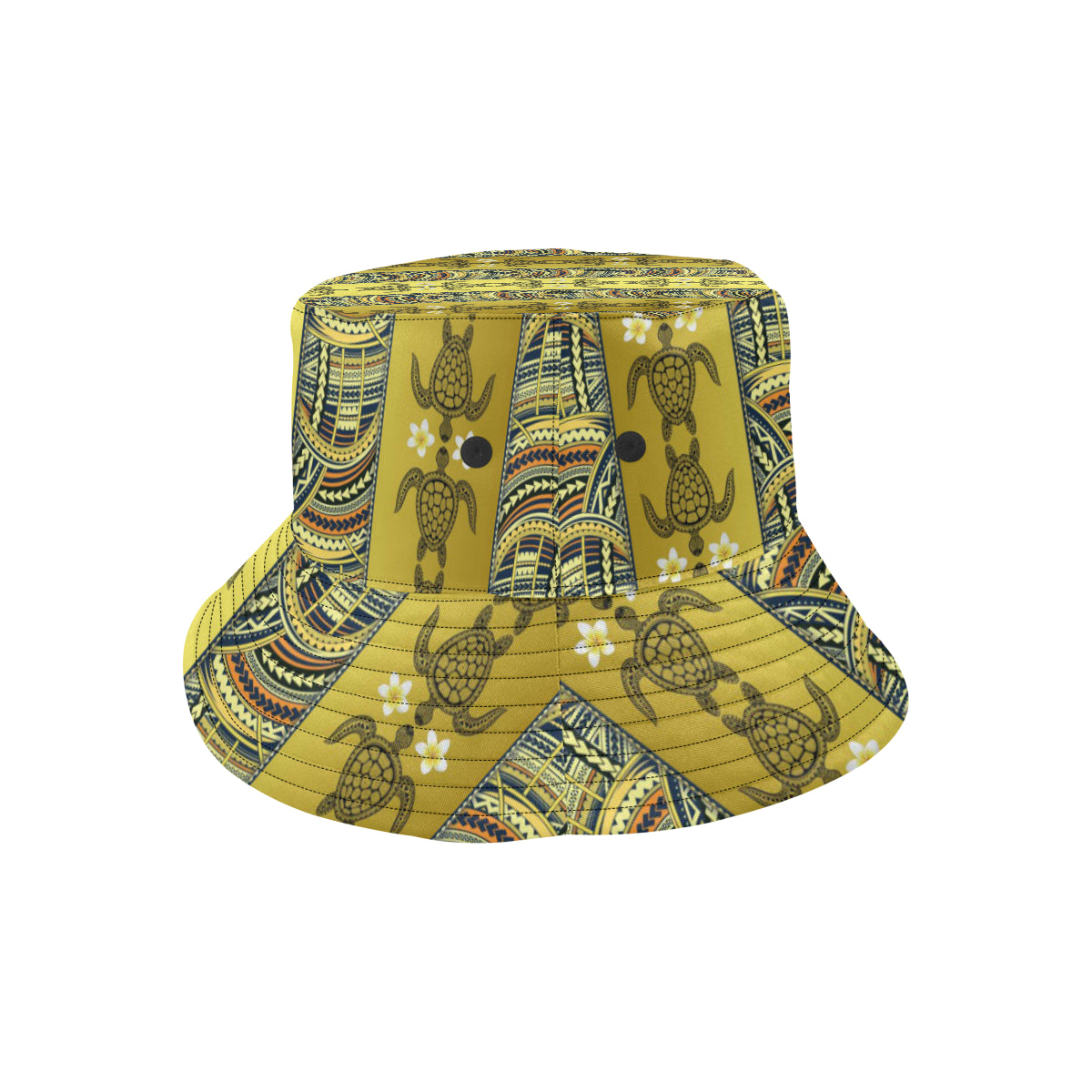 Polynesian Turtle Hawaiian Design Print Unisex Bucket Hat