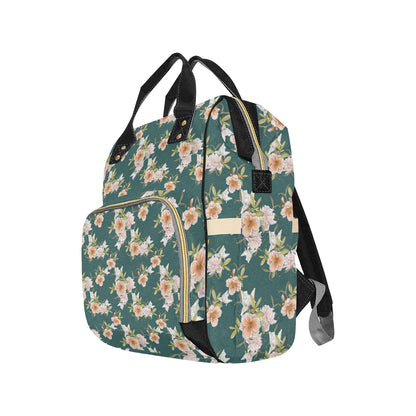 Iris Pattern Print Design IR01 Diaper Bag Backpack