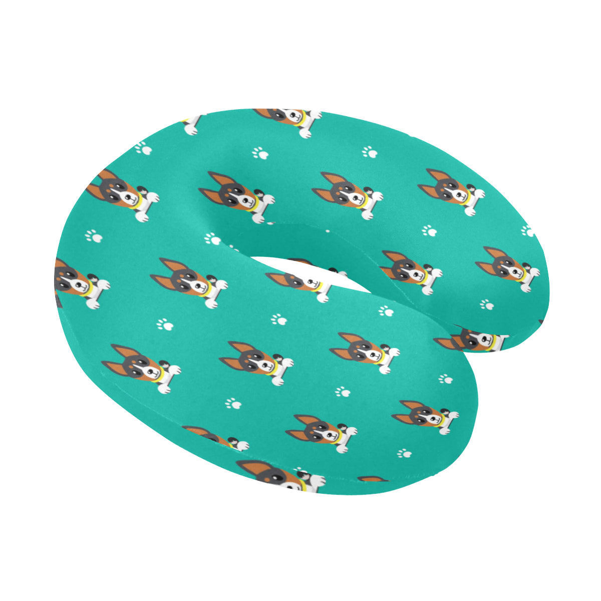 Basenji Pattern Print Design 03 U-Shaped Travel Neck Pillow