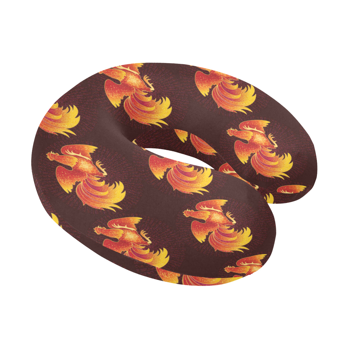 Rooster Pattern Print Design A04 U-Shaped Travel Neck Pillow