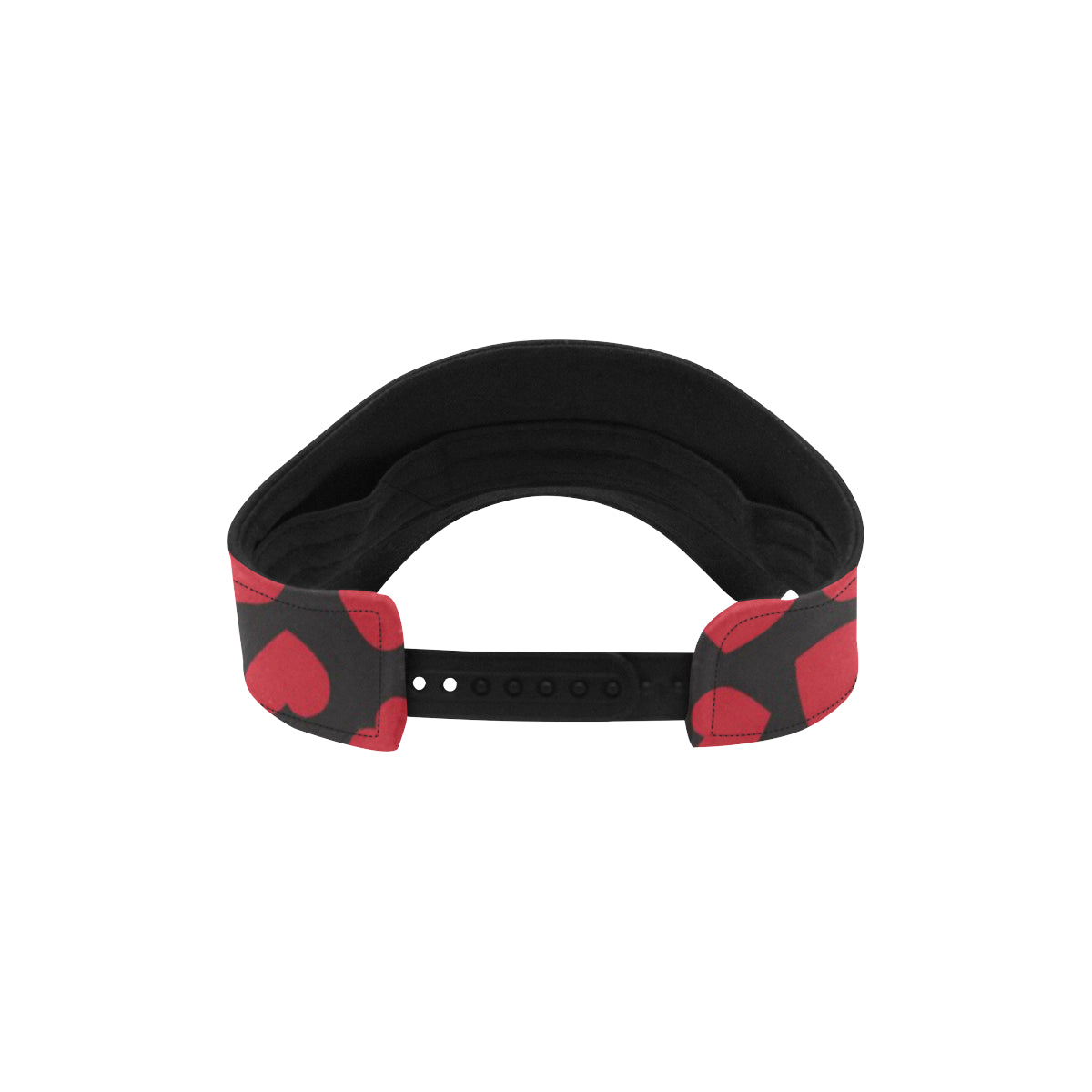 Heart Red Pattern Print Design HE01 Unisex Sun Visor