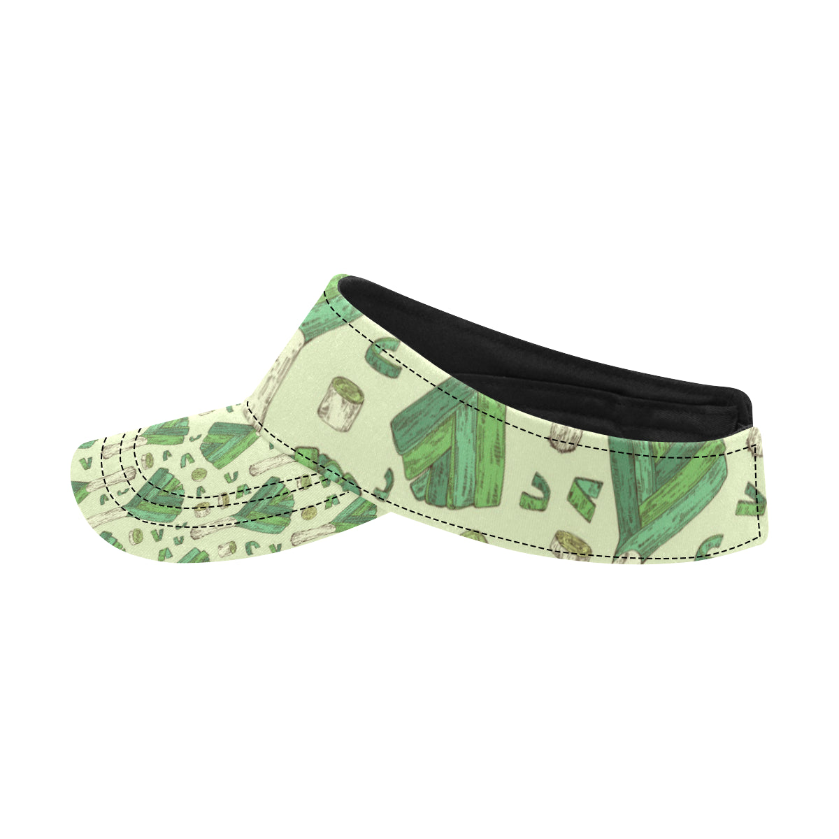 Leek Pattern Print Design 04 Unisex Sun Visor