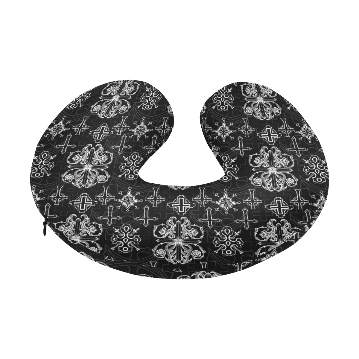 Cross Pattern Print Design 04 U-Shaped Travel Neck Pillow