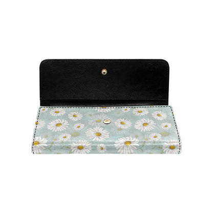Daisy Pattern Print Design DS012 Women's Trifold Wallet