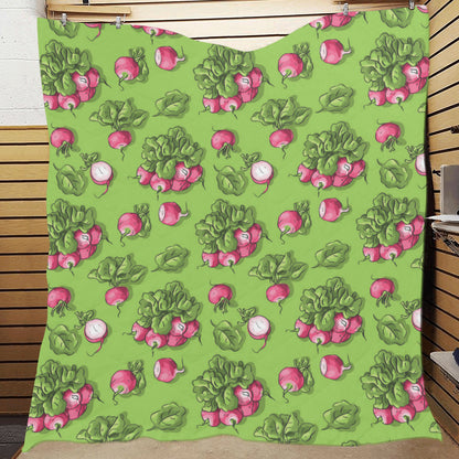 Radish Pattern Print Design A05 Premium Quilt
