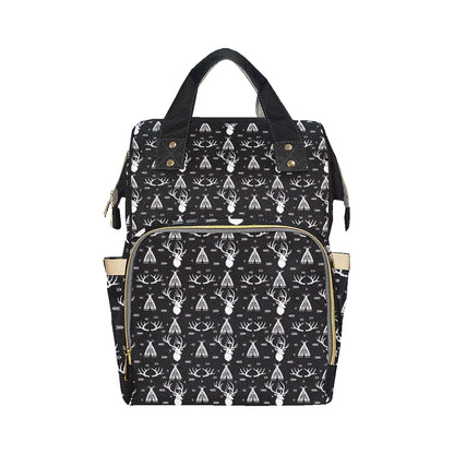 Deer Native Indian Print Pattern Diaper Bag Backpack