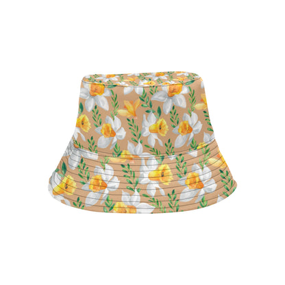 Daffodils Pattern Print Design DF04 Unisex Bucket Hat