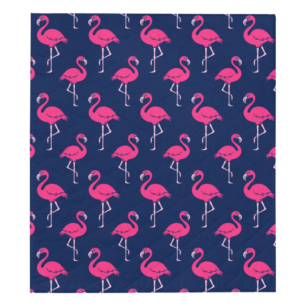 Pink Flamingo Pattern Premium Quilt