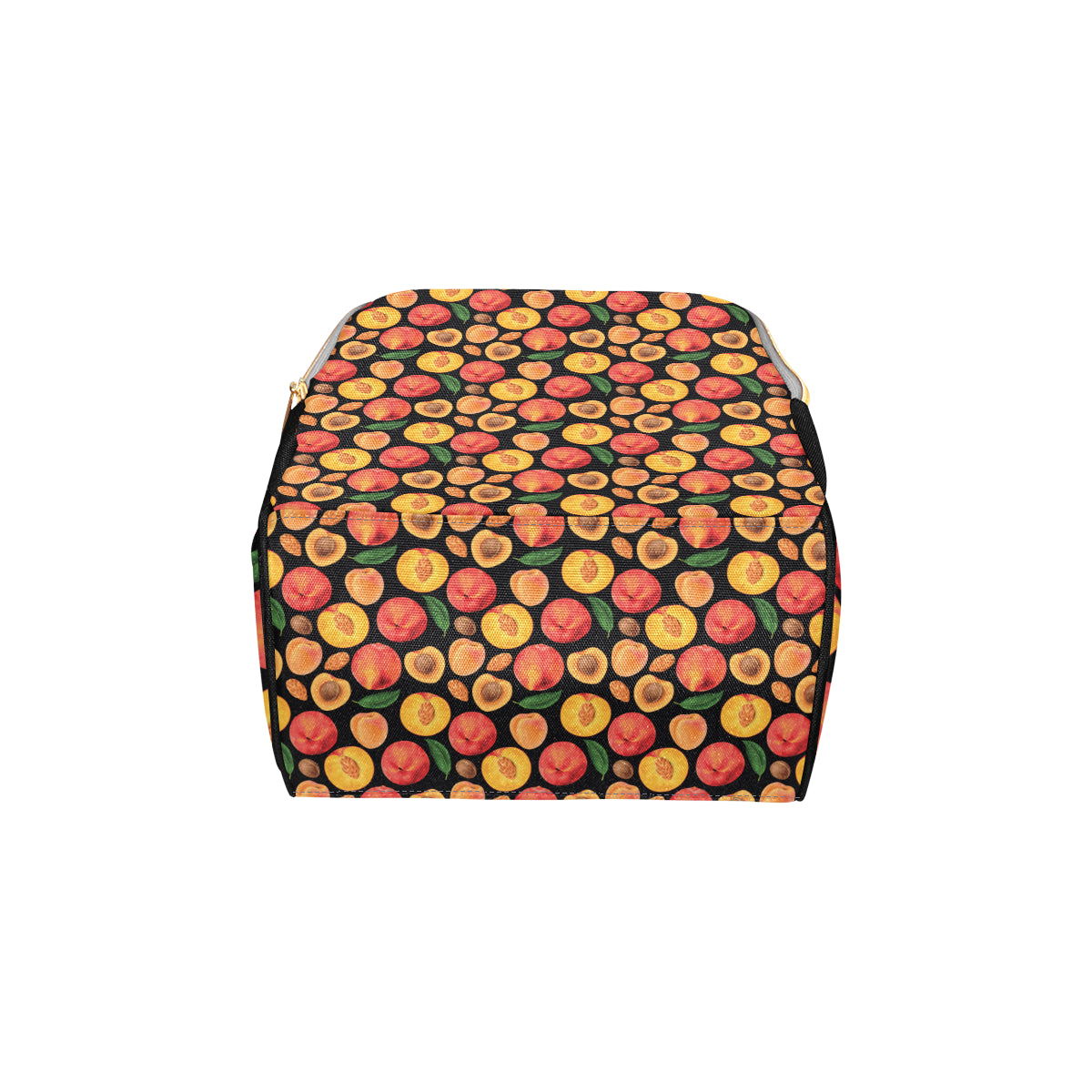 Peach Pattern Print Design A02 Diaper Bag Backpack
