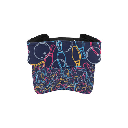 Bowling Pattern Print Design 07 Unisex Sun Visor