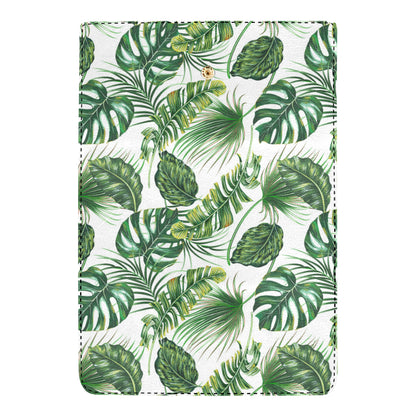 Green Pattern Tropical Palm Leaves Women's Trifold Wallet