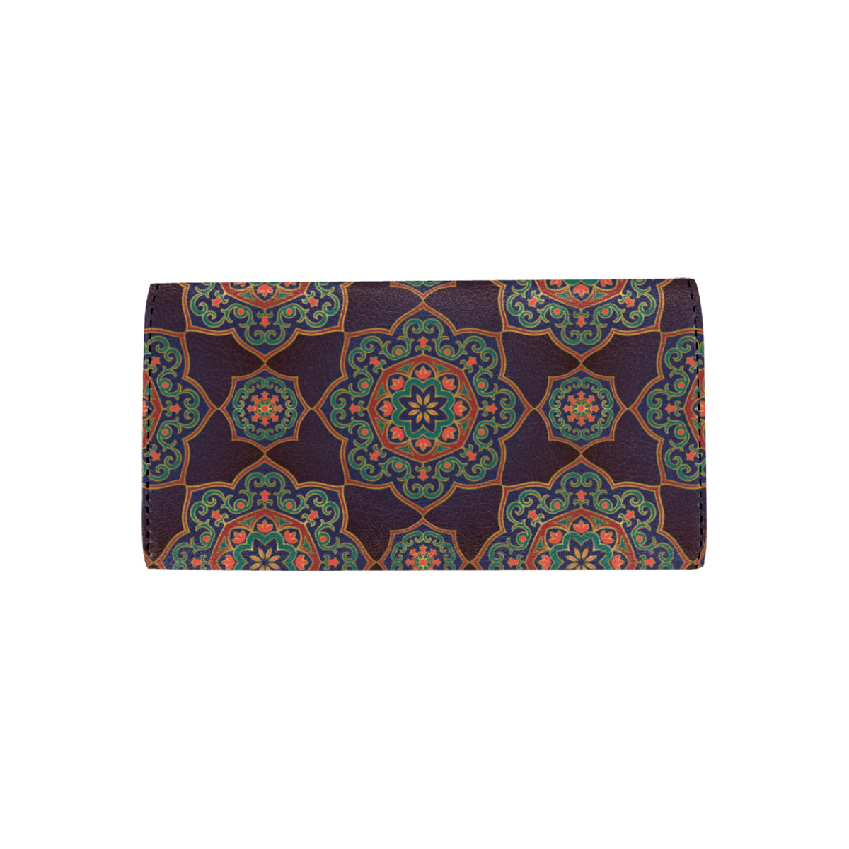 Medallion Pattern Print Design 03 Women's Trifold Wallet
