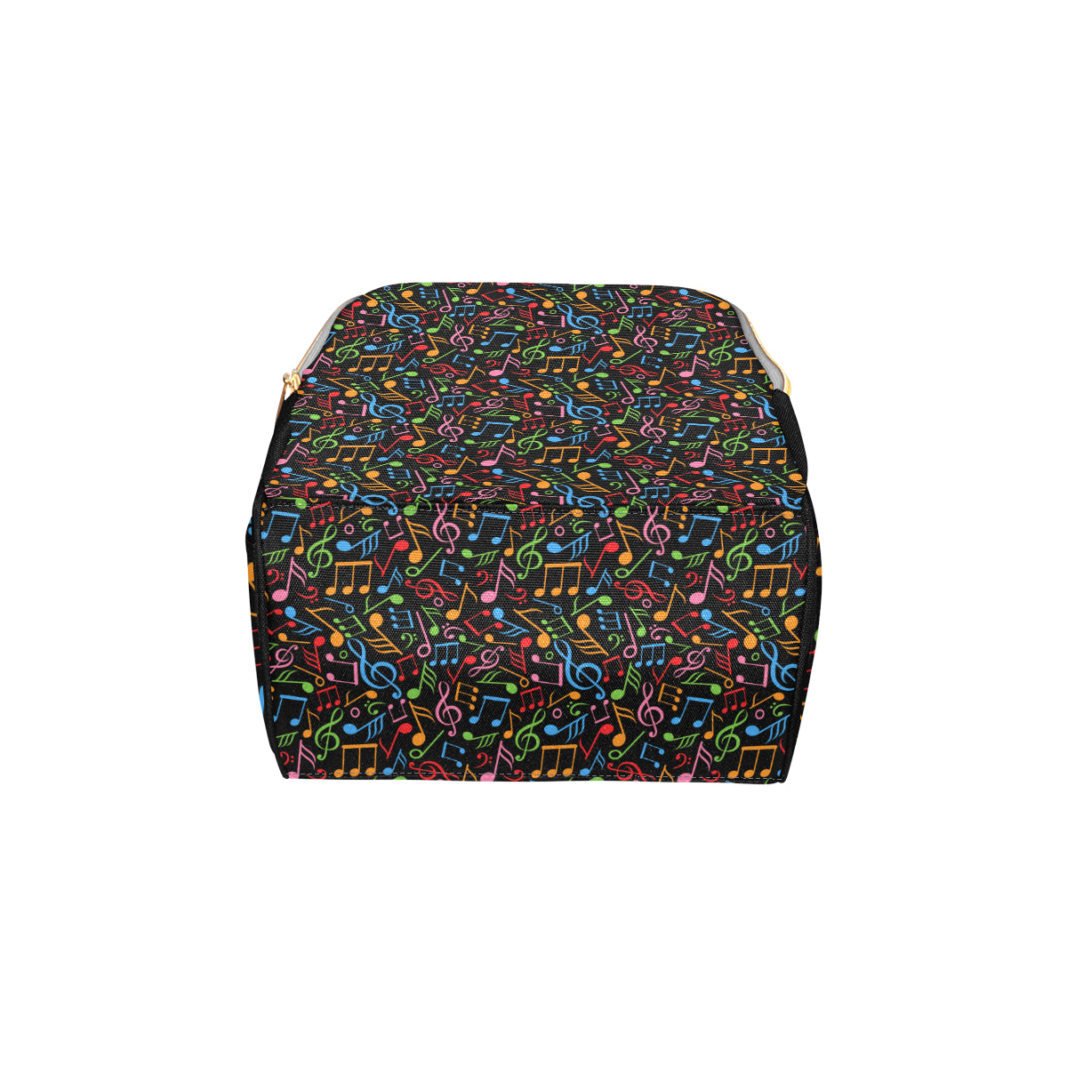 Music Note Colorful Themed Print Diaper Bag Backpack