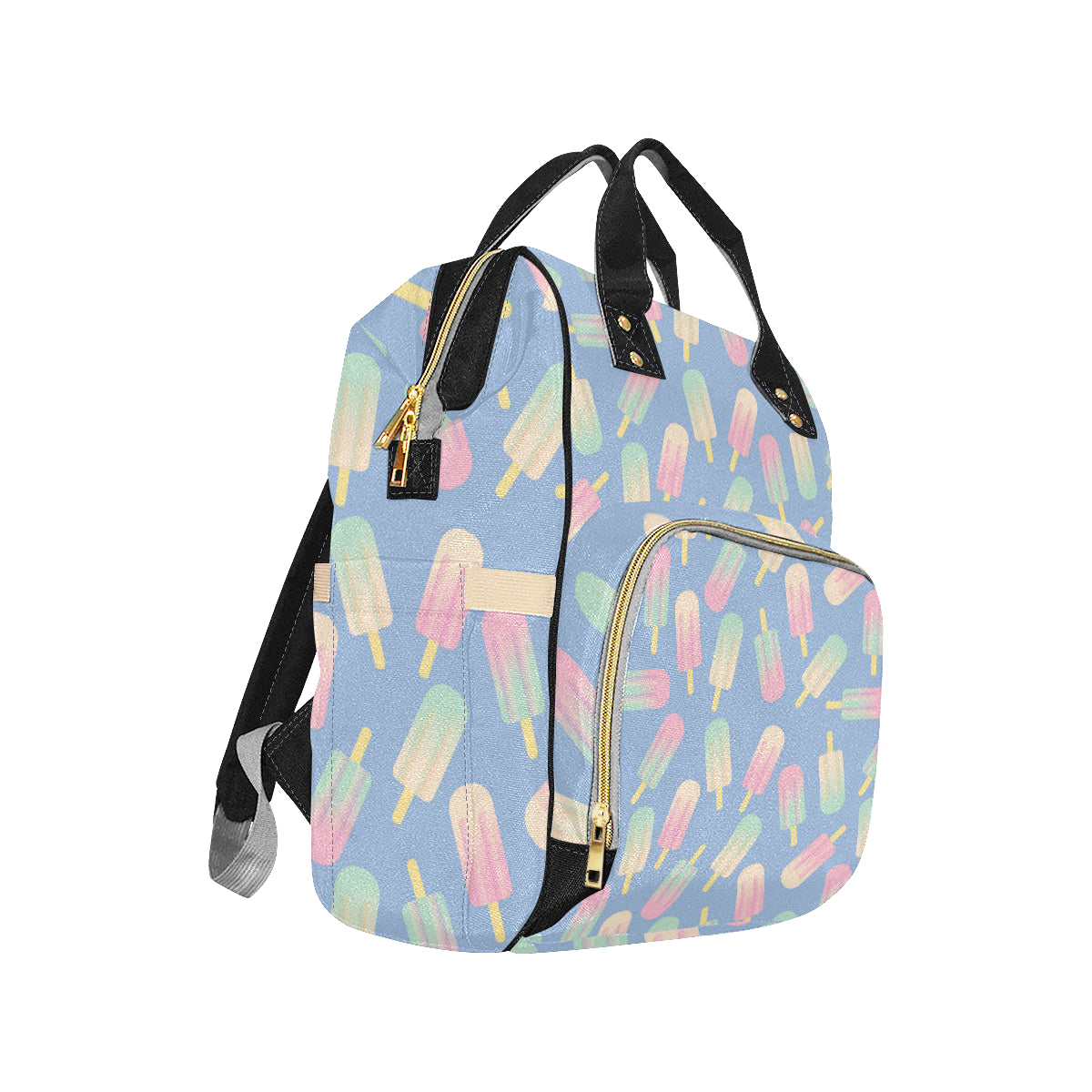 Ice Cream Pattern Print Design 05 Diaper Bag Backpack