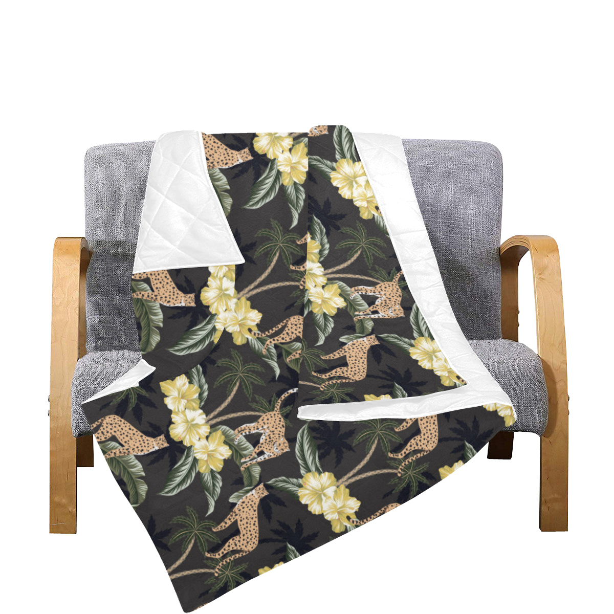Cheetah Pattern Print Design 04 Premium Quilt
