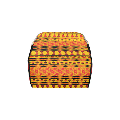 African Pattern Print Design 01 Diaper Bag Backpack