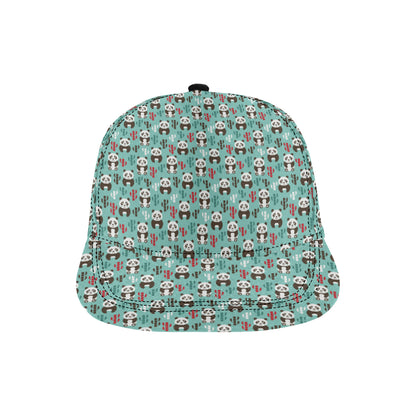 Panda Bear Cute Themed Print Snapback Cap