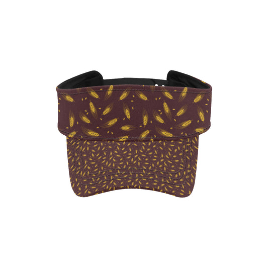 Agricultural Gold Wheat Print Pattern Unisex Sun Visor