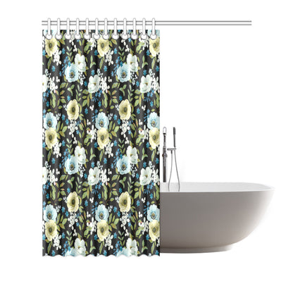 Anemone Pattern Print Design AM03 Shower Curtain