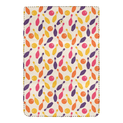 Bowling Pattern Print Design 06 Women's Trifold Wallet