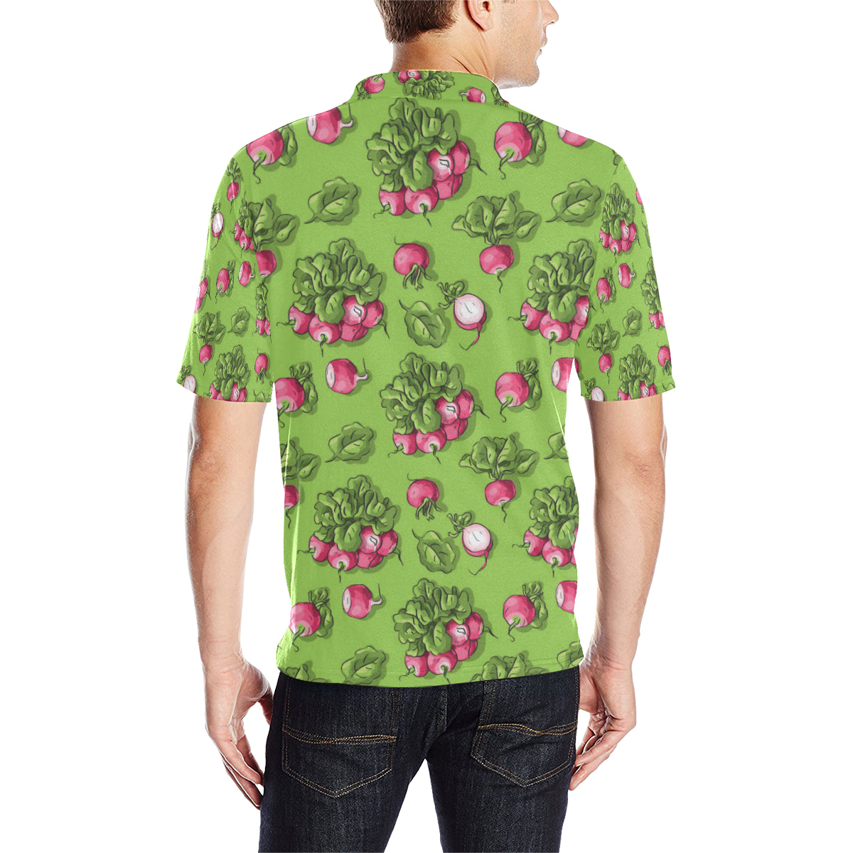 Radish Pattern Print Design A05 Men Polo Shirt