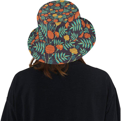 Marigold Pattern Print Design MR01 Unisex Bucket Hat