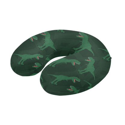 T Rex Pattern Print Design A06 U-Shaped Travel Neck Pillow