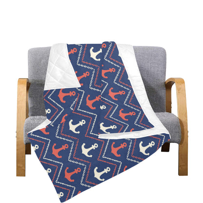Anchor Pattern Print Design 07 Premium Quilt
