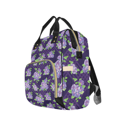 Morning Glory Pattern Print Design MG03 Diaper Bag Backpack