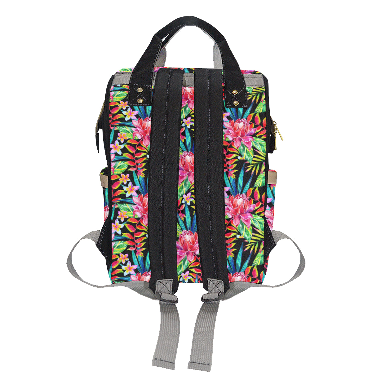 Heliconia Pattern Print Design HL02 Diaper Bag Backpack