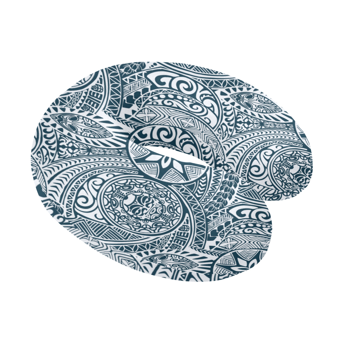 Polynesian Pattern Print Design A03 U-Shaped Travel Neck Pillow