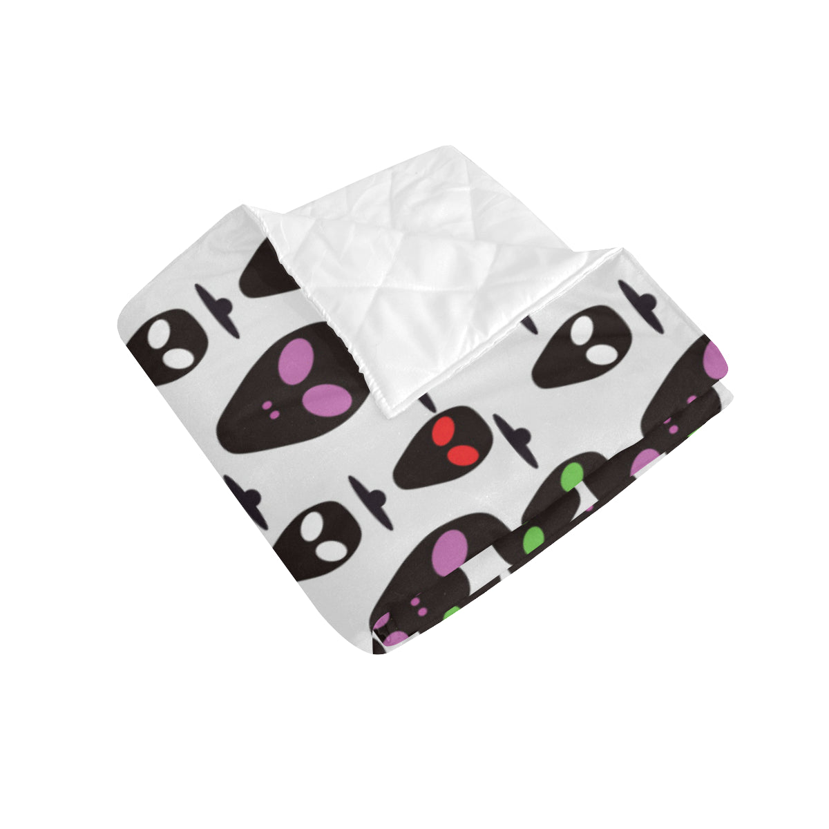 Alien Pattern Print Design 06 Premium Quilt