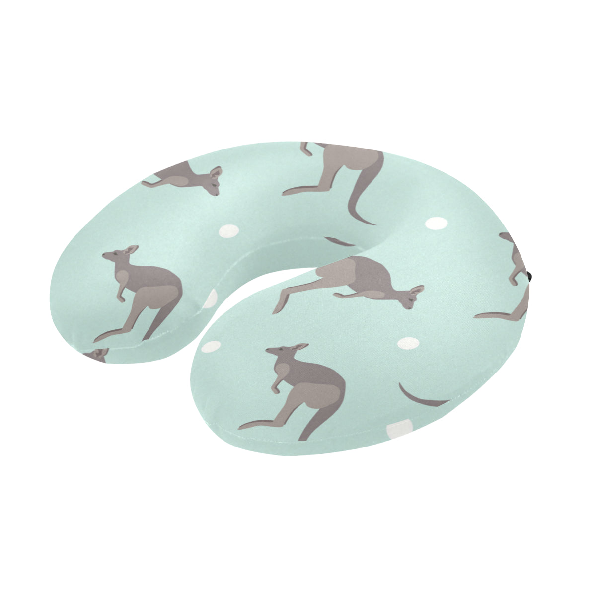Kangaroos Pattern Print Design 04 U-Shaped Travel Neck Pillow