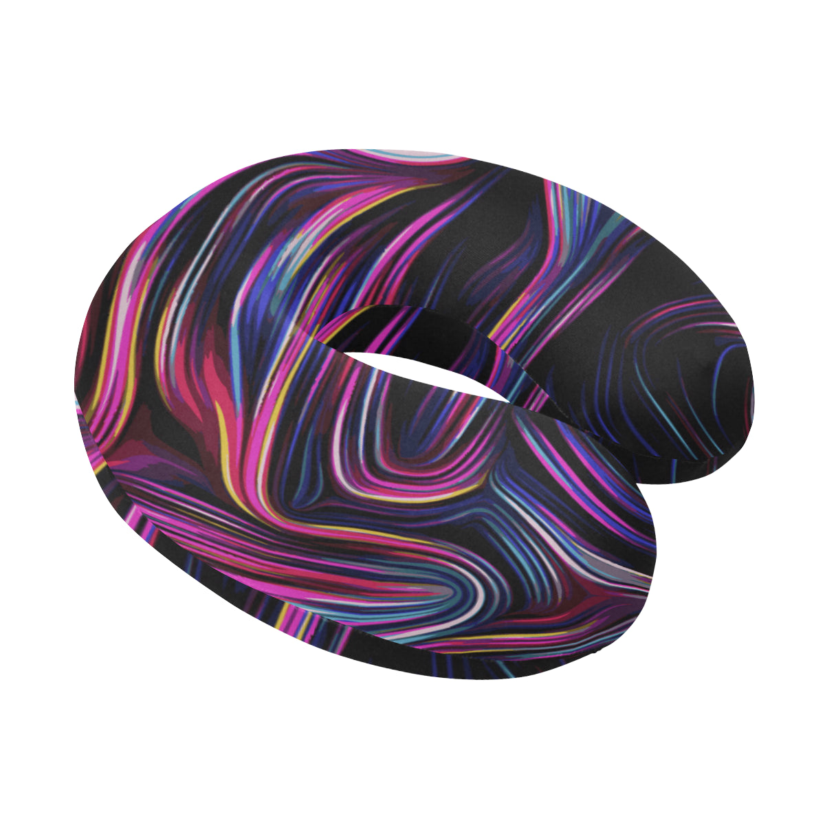 Liquid Pattern Print Design 01 U-Shaped Travel Neck Pillow