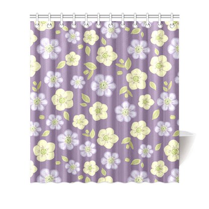 Anemone Pattern Print Design AM013 Shower Curtain