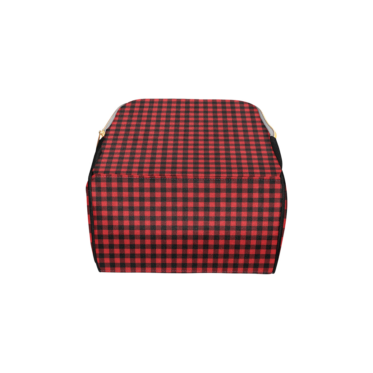 Red Black Buffalo Tartan Plaid Pattern Diaper Bag Backpack
