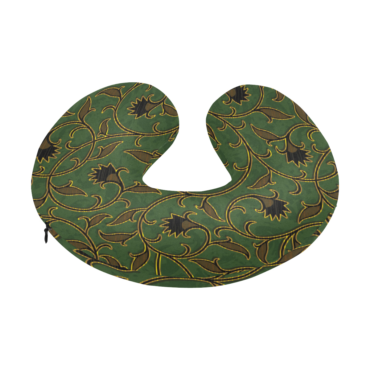 Brocade Pattern Print Design 02 U-Shaped Travel Neck Pillow