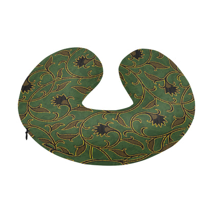 Brocade Pattern Print Design 02 U-Shaped Travel Neck Pillow