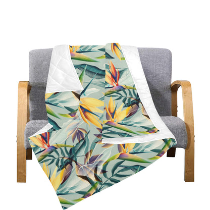 Tropical Flower Pattern Print Design TF022 Premium Quilt