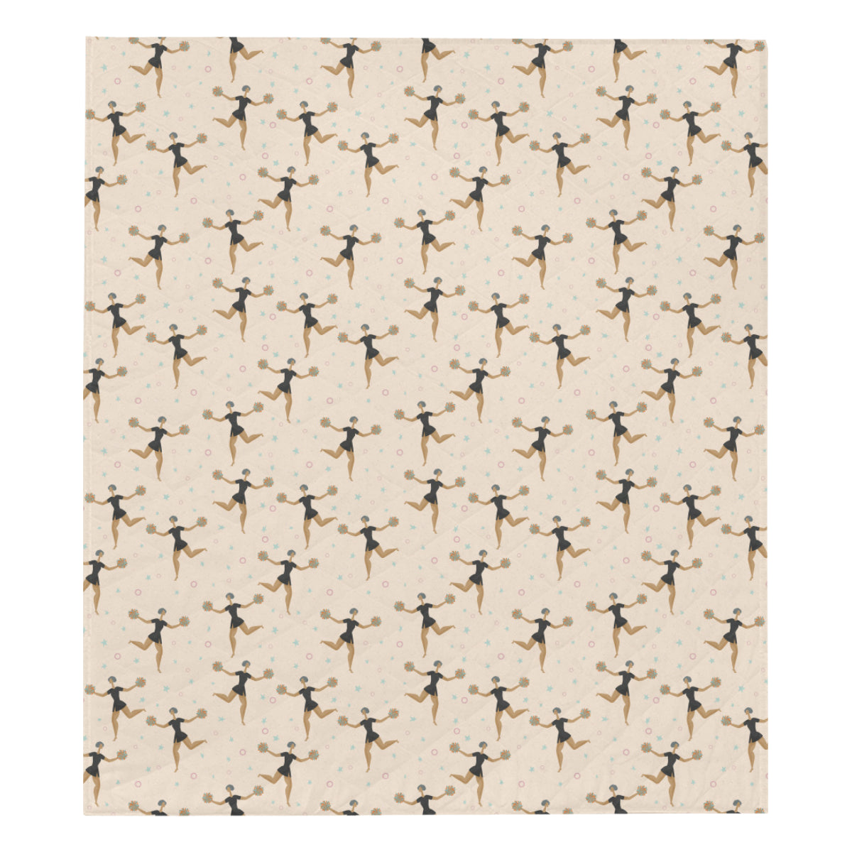Cheerleader Pattern Print Design 03 Premium Quilt