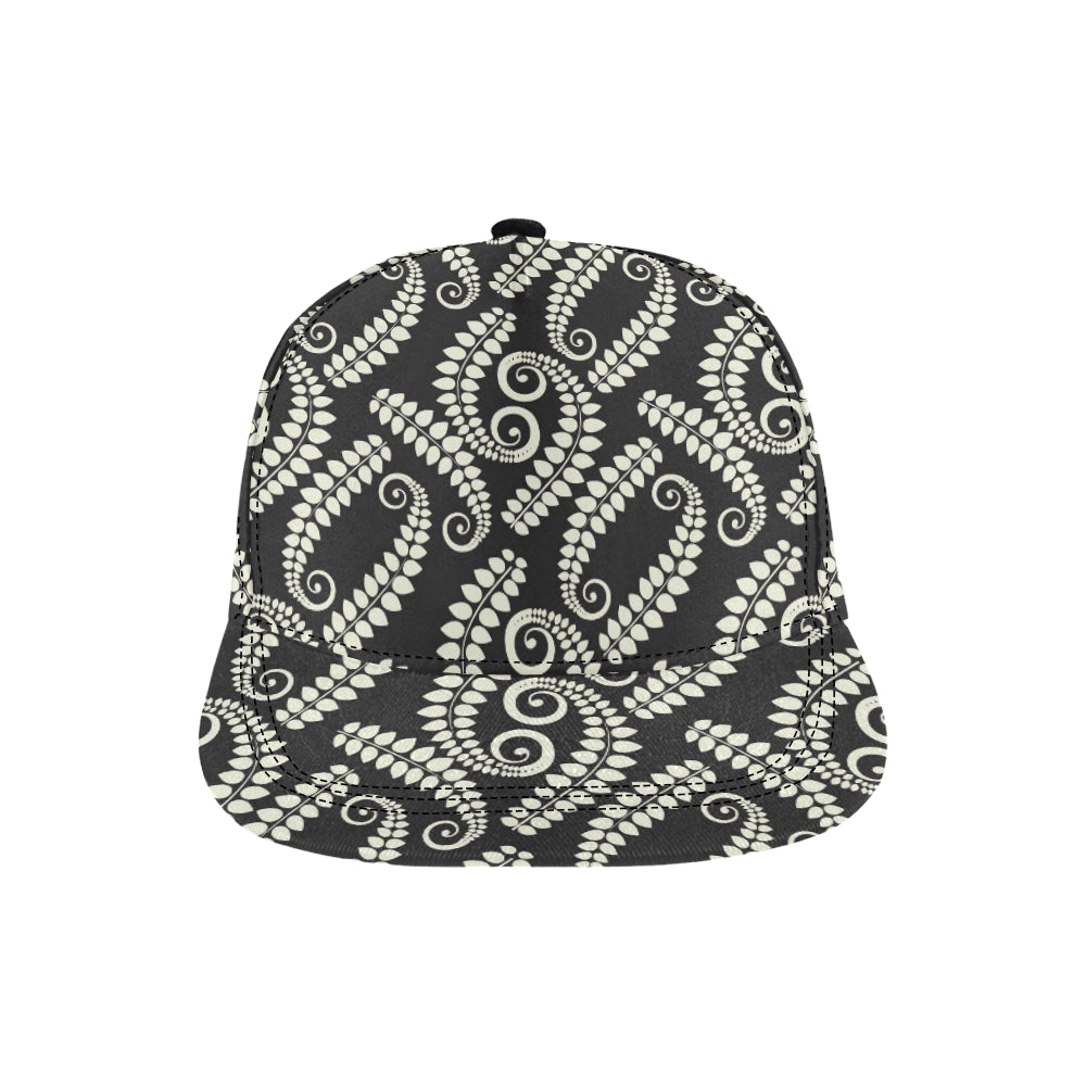 Fern Leave Print Pattern Snapback Cap