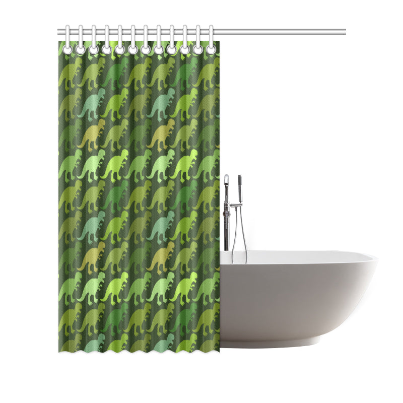 T Rex Pattern Print Design A03 Shower Curtain
